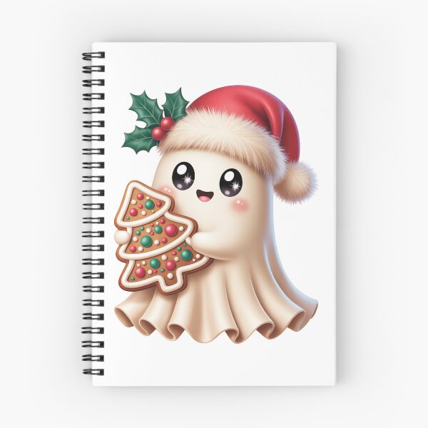 Item preview, Cute Ghost with Santa Hat designed and sold by jkrphoto.