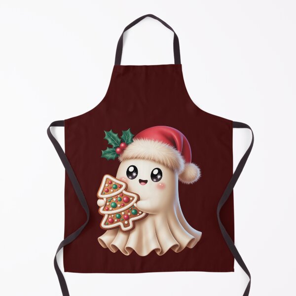 Item preview, Cute Ghost with Santa Hat designed and sold by jkrphoto.
