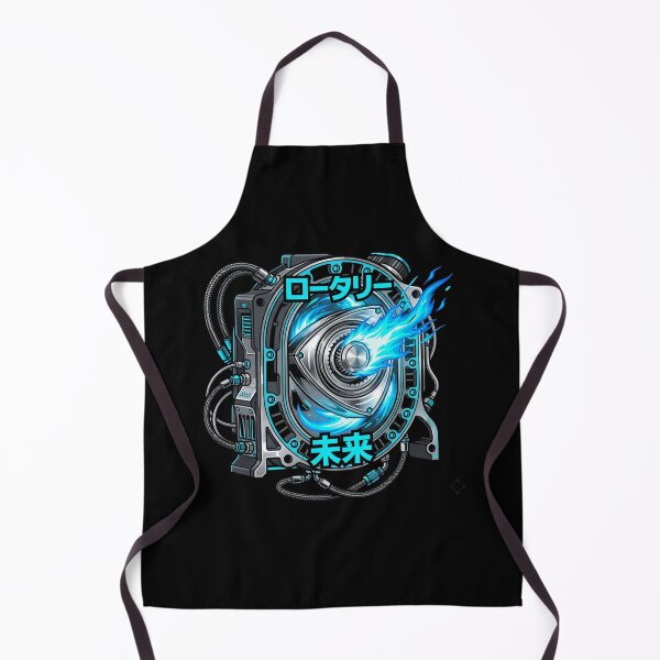 Item preview, Cyberpunk 13B Rotary Engine Neon Blue Flame JDM Wankel Aesthetic designed and sold by mood-draftsman.