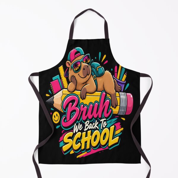 Item preview, Bruh We Back To School Cool Capybara Pencil Art designed and sold by DailySparks.
