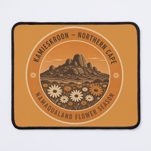 Item preview, Kamieskroon Namaqualand Flower Season Sticker – Northern Cape Round Badge designed and sold by The Digital Compass.