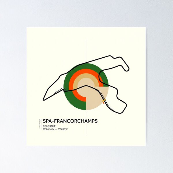 Item preview, Where Speed Becomes Timeless Art Spa Francorchamps Belgium #2 designed and sold by Helios Be. Lavsh.