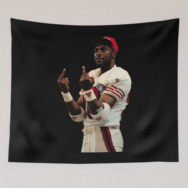 Item preview, Memem Middle Finger Jerry Rice White designed and sold by SpakCoven.