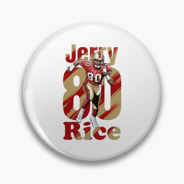 Item preview, Jerry Rice 80 Retro San Francisco Football Art designed and sold by SpakCoven.