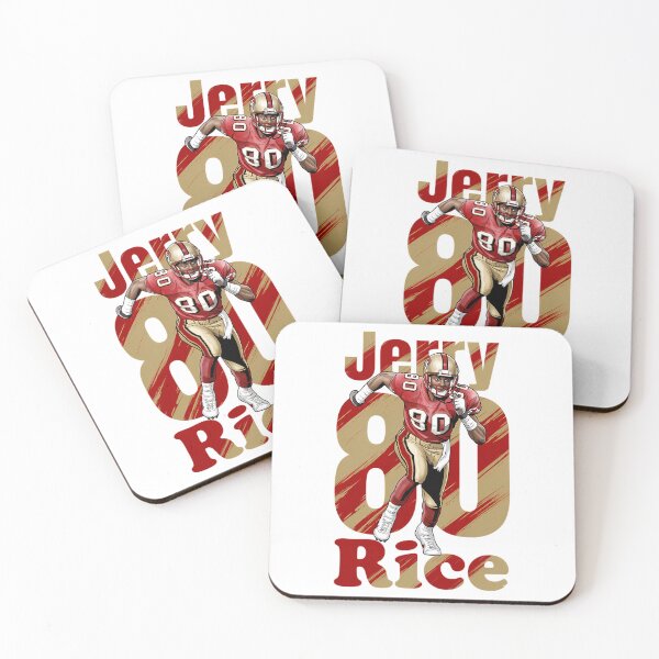 Artikelvorschau, Jerry Rice 80 Retro San Francisco Football Art entworfen und verkauft von SpakCoven.