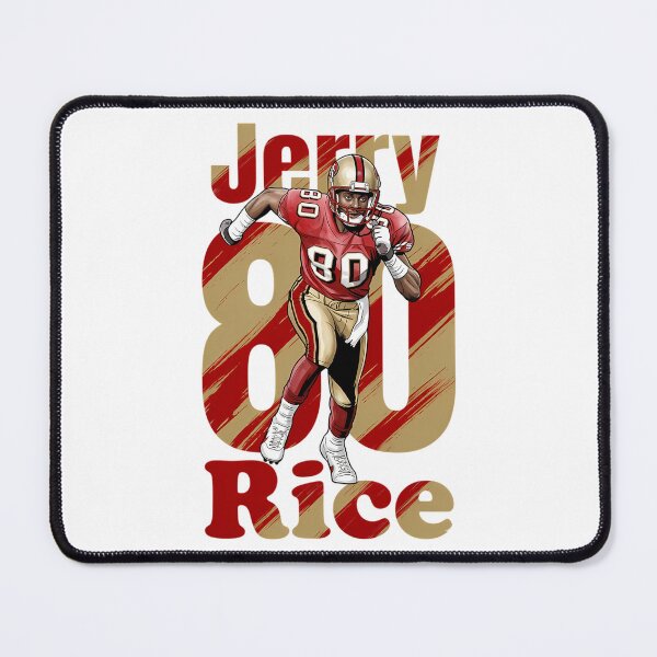 Item preview, Jerry Rice 80 Retro San Francisco Football Art designed and sold by SpakCoven.