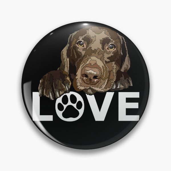 Item preview, Chocolate Labrador Love Puppy Dog designed and sold by Just-Arts-4U.