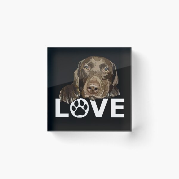 Item preview, Chocolate Labrador Love Puppy Dog designed and sold by Just-Arts-4U.
