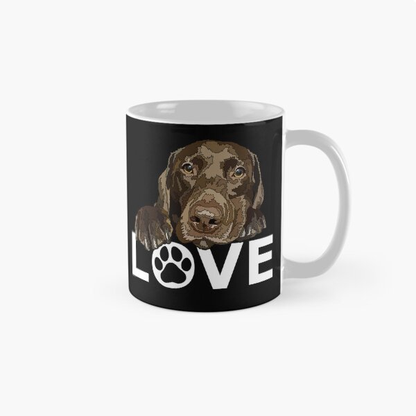 Artikelvorschau, Schokoladenlabrador liebt Welpen entworfen und verkauft von Just-Arts-4U.