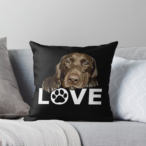 Item preview, Chocolate Labrador Love Puppy Dog designed and sold by Just-Arts-4U.