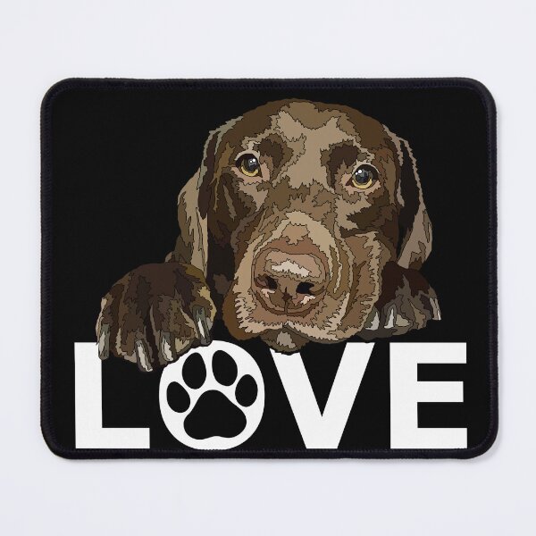 Item preview, Chocolate Labrador Love Puppy Dog designed and sold by Just-Arts-4U.