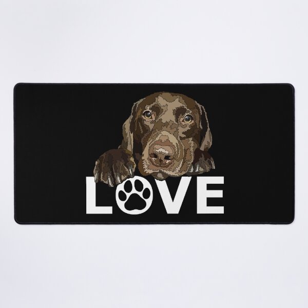 Item preview, Chocolate Labrador Love Puppy Dog designed and sold by Just-Arts-4U.