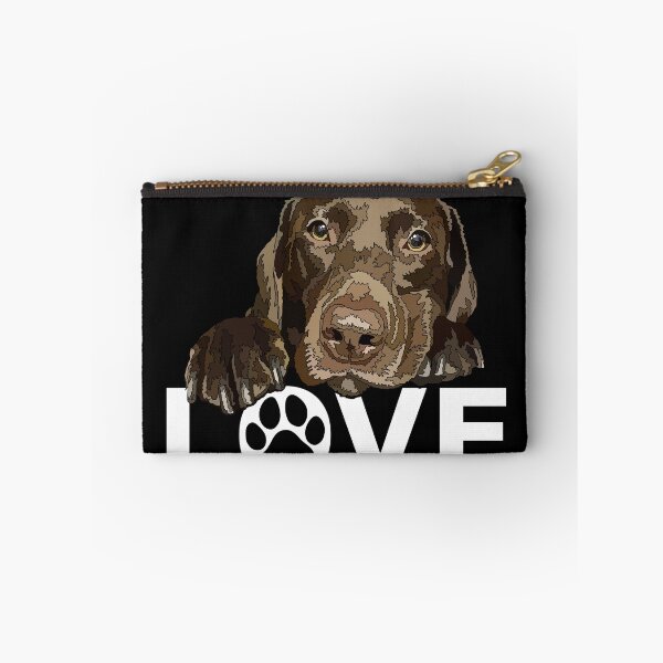 Item preview, Chocolate Labrador Love Puppy Dog designed and sold by Just-Arts-4U.