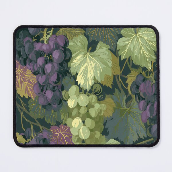 Item preview, Vintage Botanical Purple & Green Grape Pattern designed and sold by TJ Art and Camera.