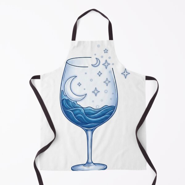 Item preview, Ocean waves and starry night sky in glass designed and sold by Seraphine.Creative.