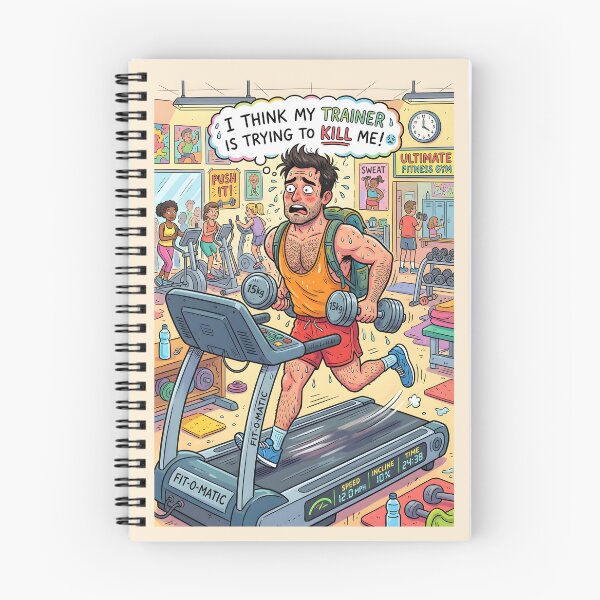 Item preview, An Over Training Athlete in the Gym Cartoon designed and sold by Museum Of Non-Existing Art.