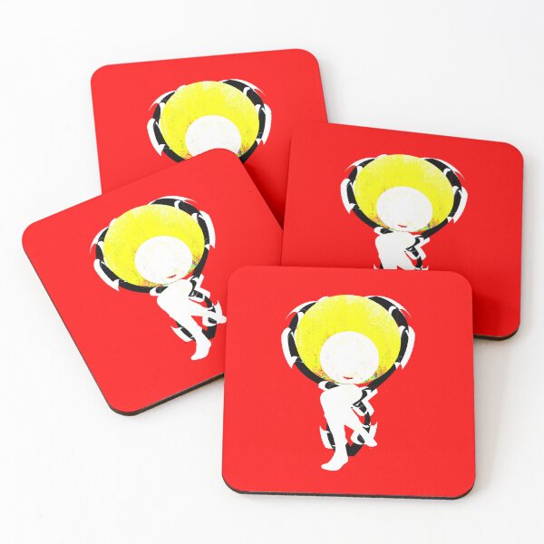 Item preview, Minimalist Pop Art Figure - Bold Red and Yellow Surreal Illustration designed and sold by MAMA.art.Rio <Marsailhe_Milward>.