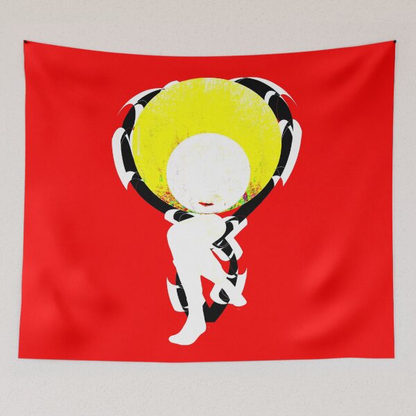 Item preview, Minimalist Pop Art Figure - Bold Red and Yellow Surreal Illustration designed and sold by MAMA.art.Rio <Marsailhe_Milward>.