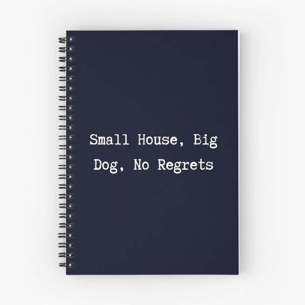 Item preview, Small House Big Dog No Regrets — Funny Typewriter Dog Tee designed and sold by Dbm Teeverse.