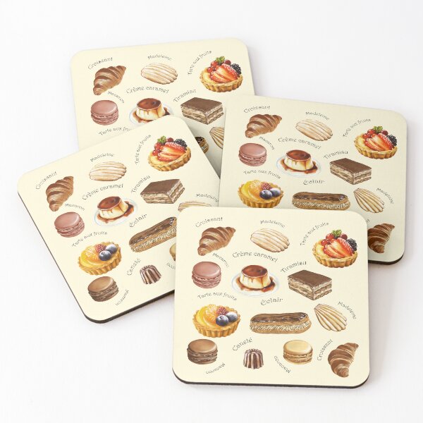Item preview, French desserts,  Parisian Pastry designed and sold by Art_By_Wing.