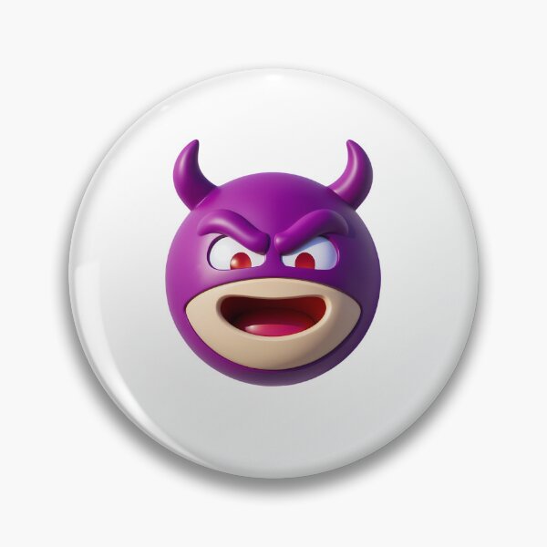 Item preview, purple devil emoji designed and sold by GennyBunny.