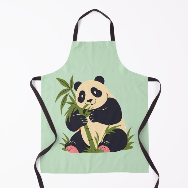 Item preview, cute panda eeating bamboo designed and sold by introvertarts.