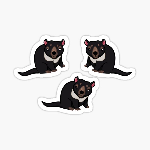Tasmanian Devil - 2x2", 3 Pack Stickers Sticker