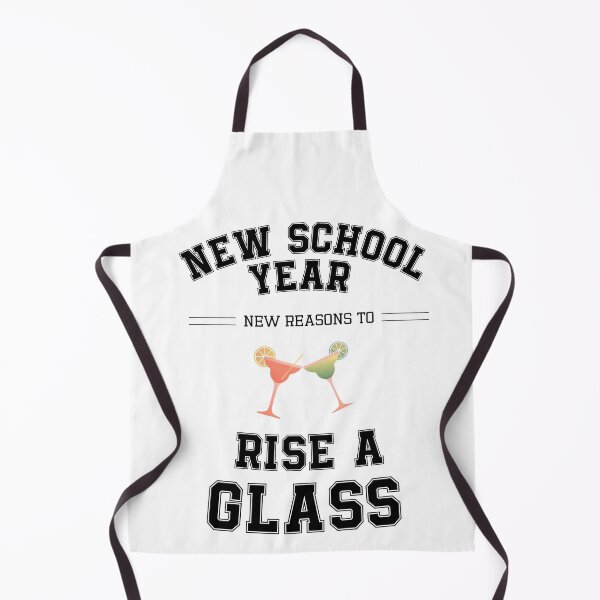 Item preview, New School Year New Reasons to Raise a Glass | Funny College Drinking Design designed and sold by luckyhue.