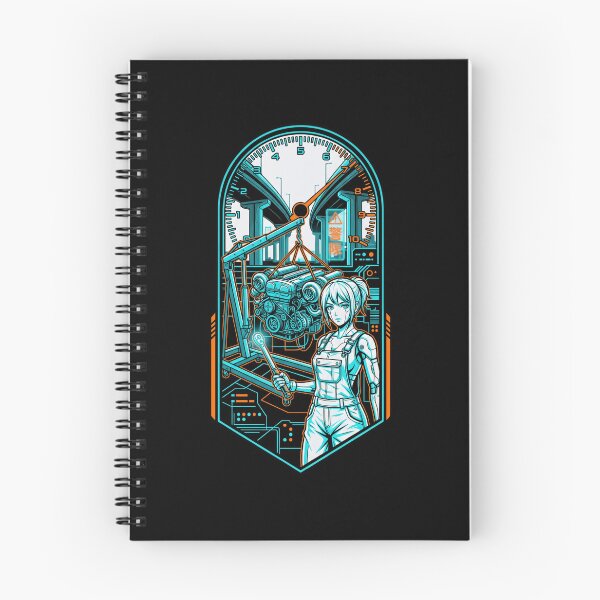 Item preview, Cyberpunk Anime Mechanic Girl Engine Swap RB26 JDM Tachometer Aesthetic designed and sold by mood-draftsman.