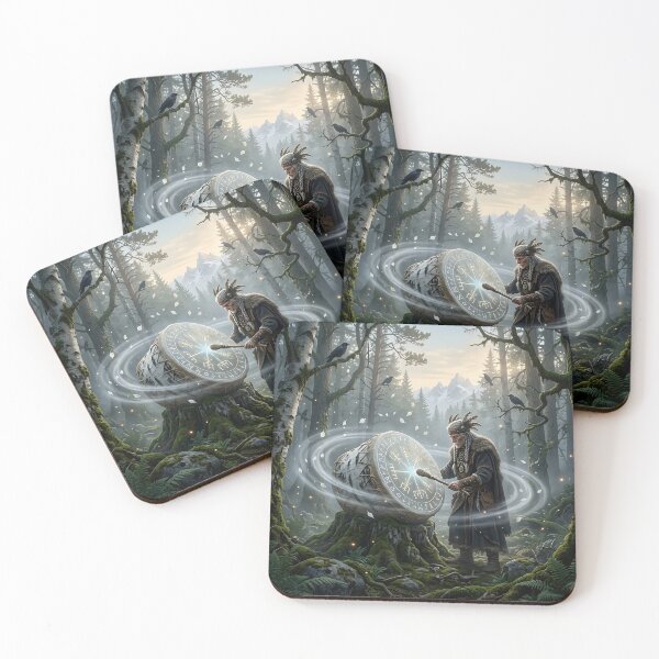 Item preview, The Shamanic Drum – Nordic Artifact designed and sold by Bibi Design.
