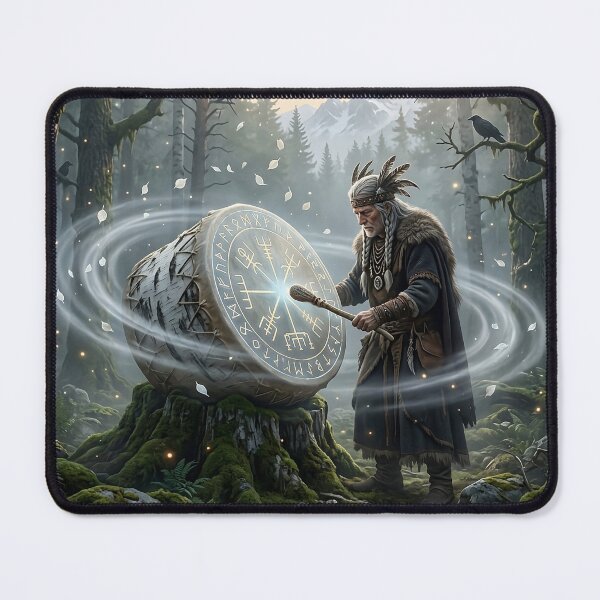 Item preview, The Shamanic Drum – Nordic Artifact designed and sold by Bibi Design.