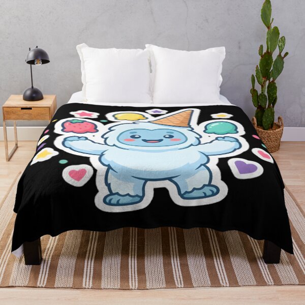 Item preview, Cute Kawaii Yeti Ice Cream Monster Art designed and sold by DailySparks.