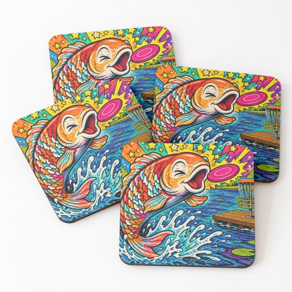 Item preview, Winking Pop Art Koi Fish Catches Disc designed and sold by DiscLula.