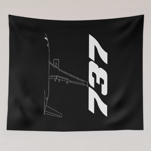 Item preview, 737 Commercial Jetliner Technical Blueprint (White Edition) designed and sold by Magazine Combate.