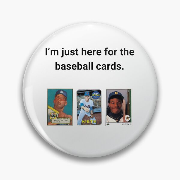 Item preview, I'm just here for the baseball cards. designed and sold by Offbeatallstars.
