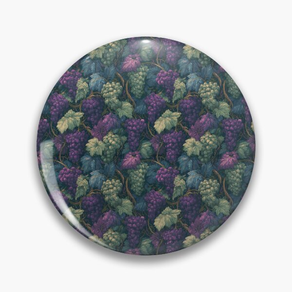 Item preview, Ornate Botanical Grape Harvest Seamless Art designed and sold by TJ Art and Camera.