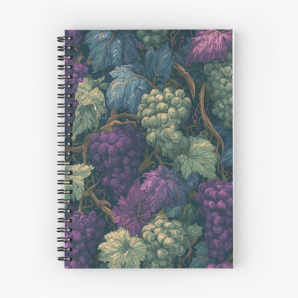 Item preview, Ornate Botanical Grape Harvest Seamless Art designed and sold by TJ Art and Camera.