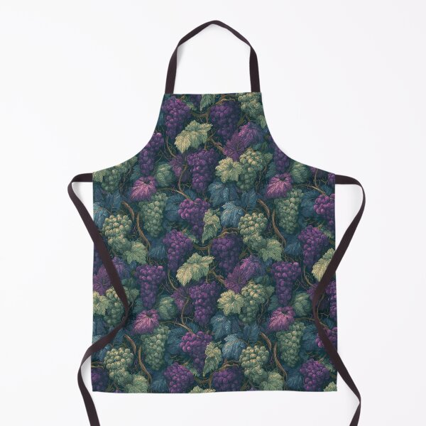Item preview, Ornate Botanical Grape Harvest Seamless Art designed and sold by TJ Art and Camera.