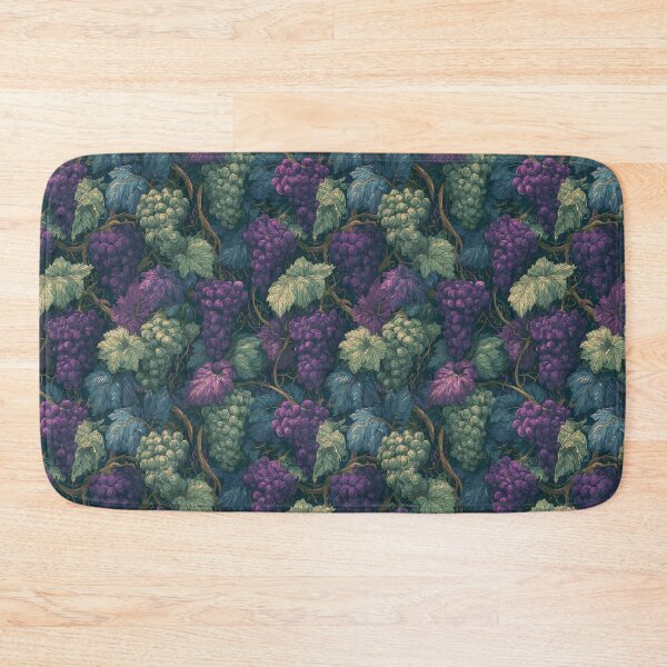Item preview, Ornate Botanical Grape Harvest Seamless Art designed and sold by TJ Art and Camera.