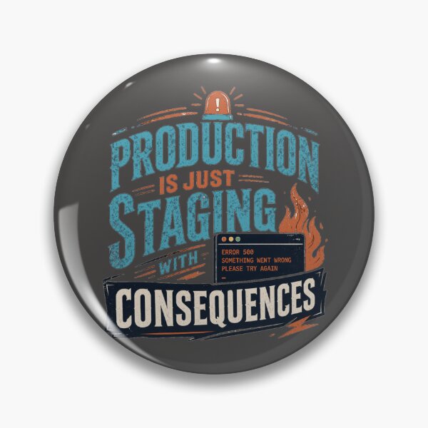Item preview, La producción es solo una puesta en escena (humor de DevOps) designed and sold by PunchDrop.