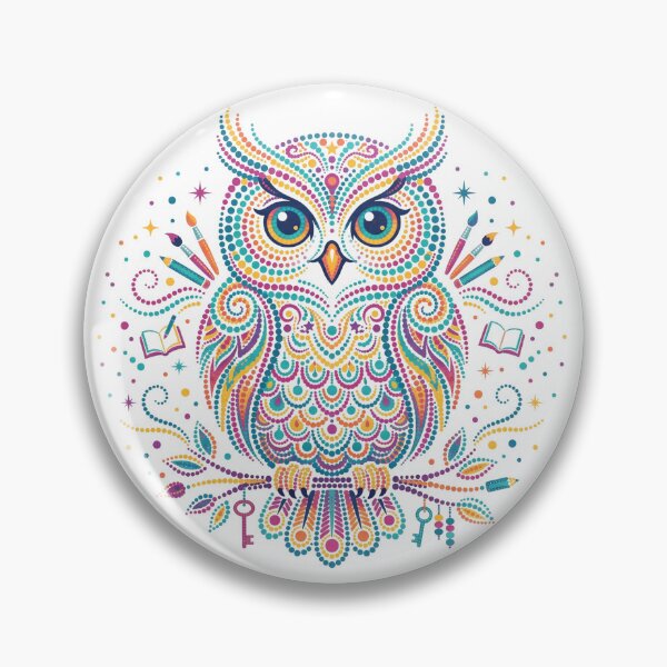 Item preview, Wise Owl Dot Art designed and sold by Meadowmood.
