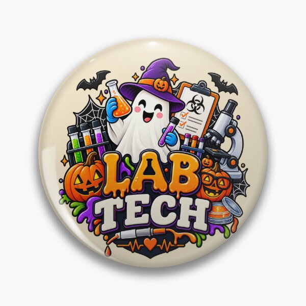 Item preview, Lab Tech Halloween Gift Cute Ghost Laboratory Style designed and sold by Corvoria.