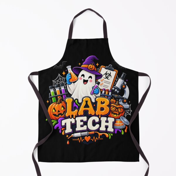 Item preview, Lab Tech Halloween Gift Cute Ghost Laboratory Style designed and sold by Corvoria.