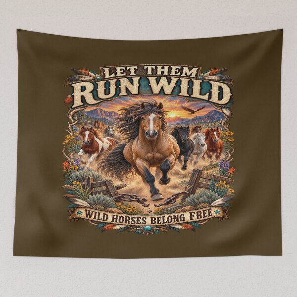 Item preview, Wild Horses Belong Free designed and sold by J-CCreations.