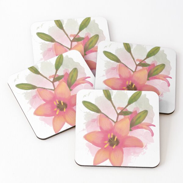Item preview, watercolor orange lily botanical art designed and sold by introvertarts.