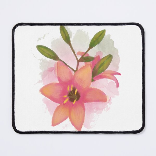 Item preview, watercolor orange lily botanical art designed and sold by introvertarts.