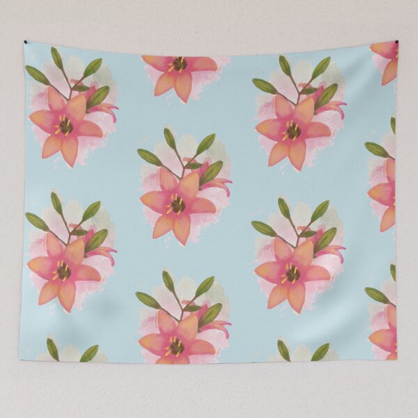 Item preview, watercolor orange lily botanical art designed and sold by introvertarts.