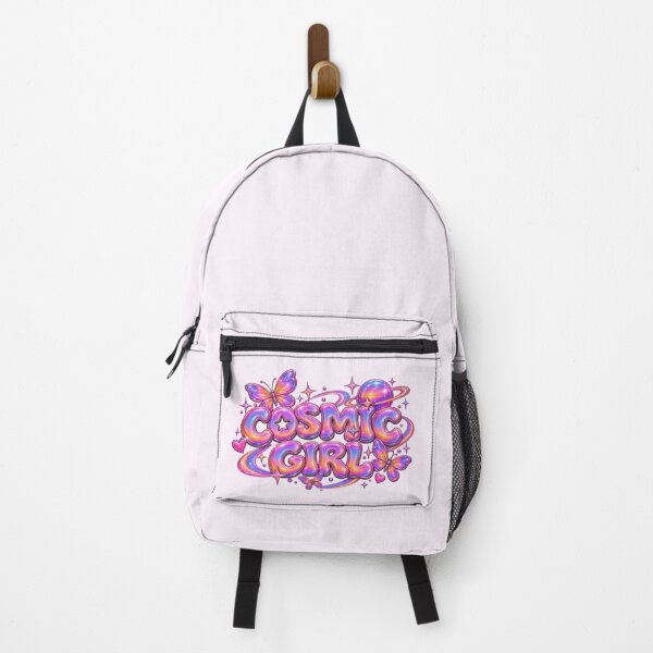 Item preview, Cosmic Girl Sunset Chrome Bubble Text designed and sold by Inkworksbyshery.
