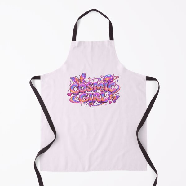 Item preview, Cosmic Girl Sunset Chrome Bubble Text designed and sold by Inkworksbyshery.