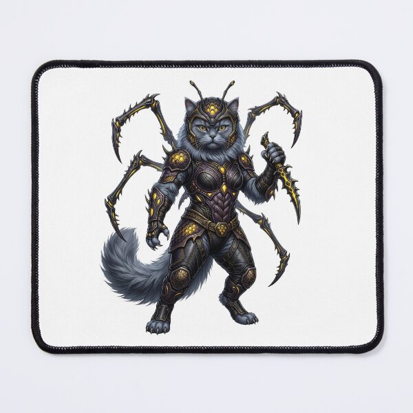 Item preview, Armored Cat Warrior – Futuristic Insectoid Cat designed and sold by TOOBIC.